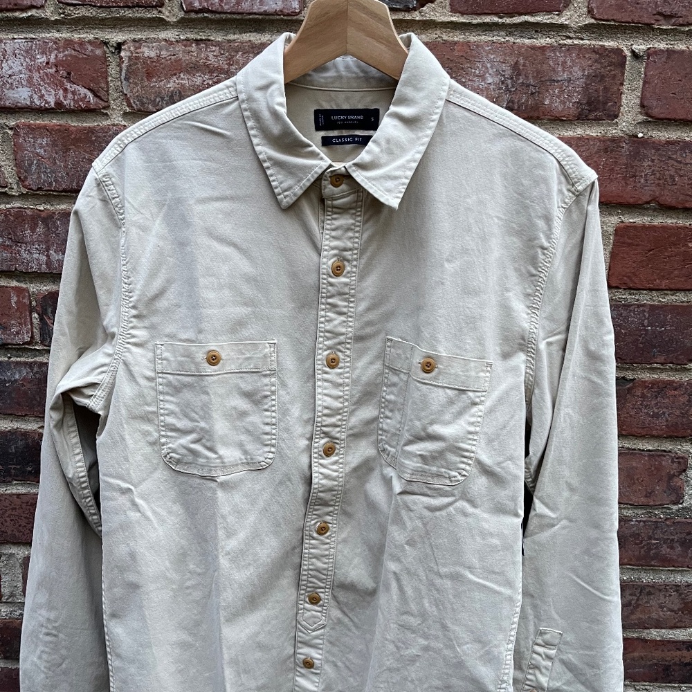 Lucky Brand Stretch Tencel Mason Workwear Shirt - S